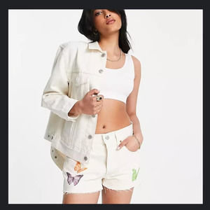 Levi’s 501 Give me butterflies high rise denim shorts